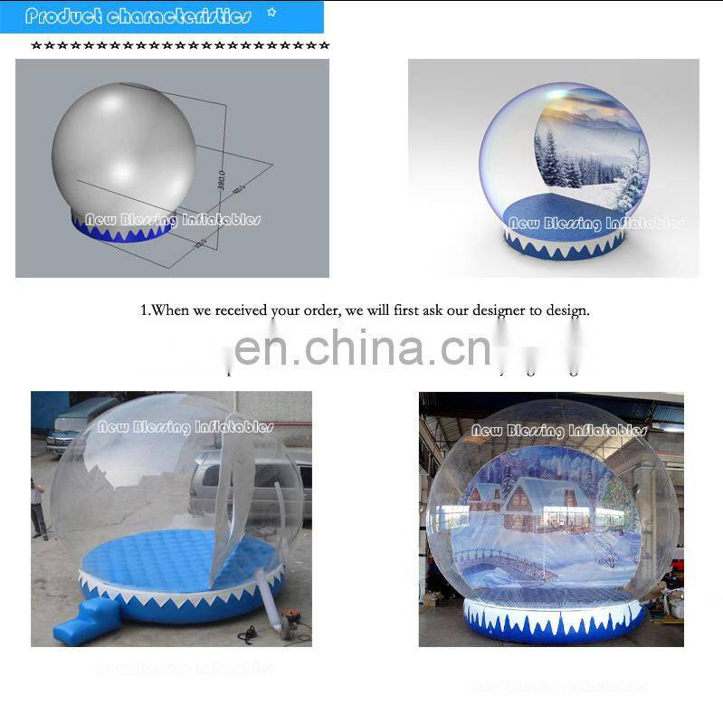 Giant Inflatable Christmas Human Snow Globe for Part and Event