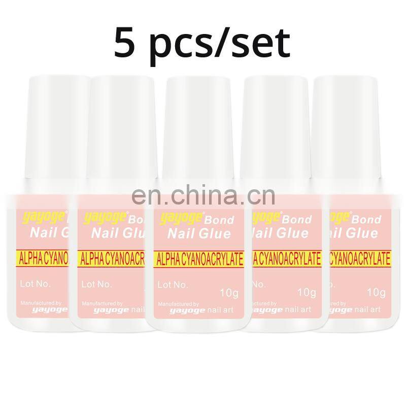 False Nail Glue With Brush Press On Nail No Glue