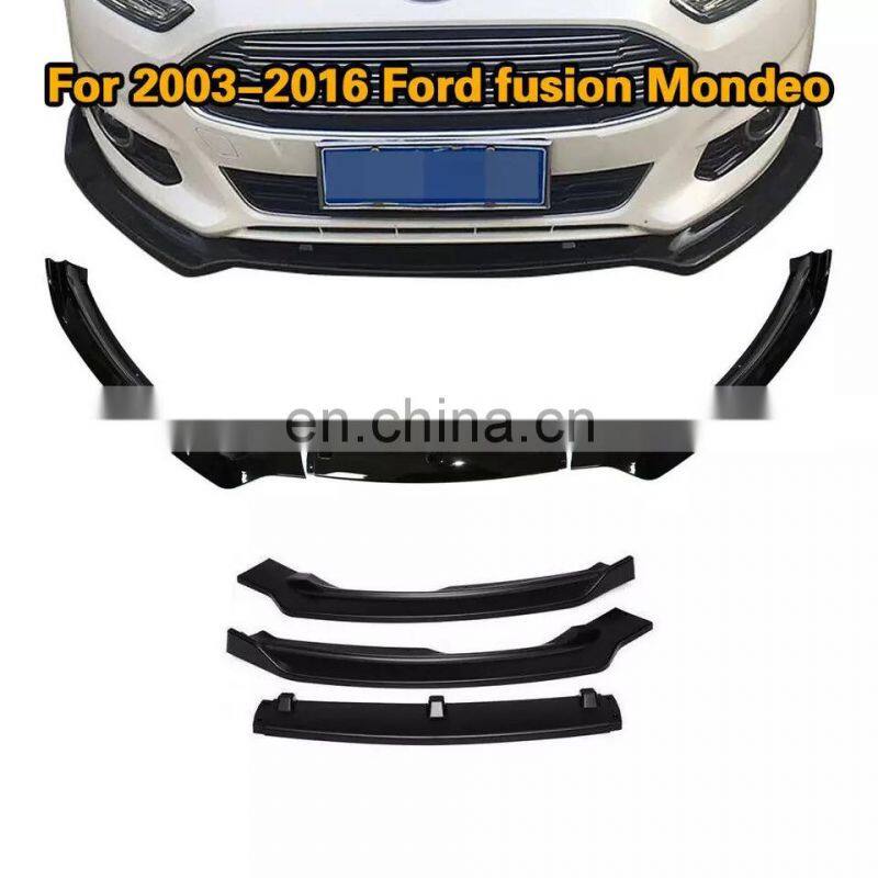 car External Protector Front Bumper Lip for Mondeo 2003-2016 Three-Segment Front Shovel