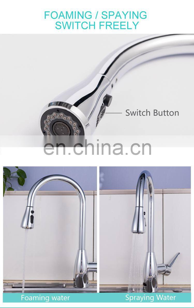 Bronze pull down touchless motion sensor kitchen faucet