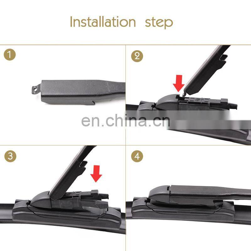 CLWIPER CL907 Wholesale Soft Multifunctional auto windscreen car wiper blade manufacturer with 16 adapters