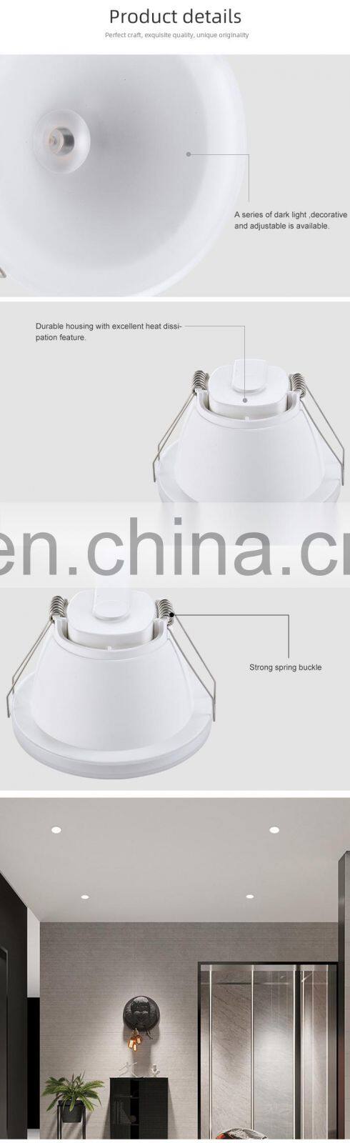 HUAYI New Arrival Modern Simple Style Home Corridor PC Aluminum 6W LED Spotlight Lamp