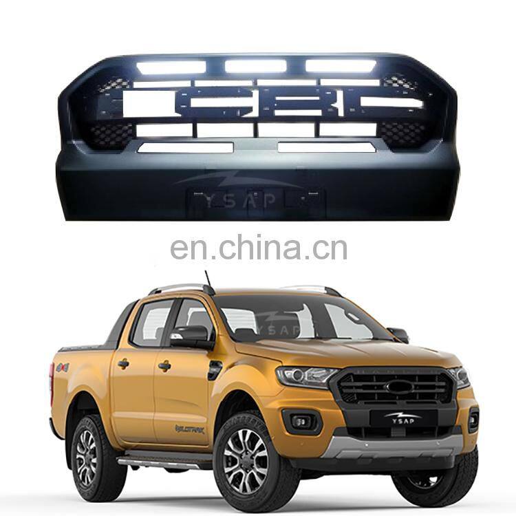 High quality car parts Ranger T8 front grille grill  Grille with LED