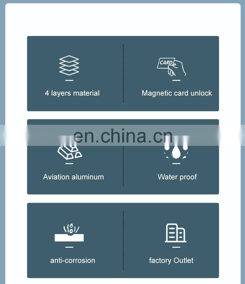 High Security Cabinet Door Lock Gym Spa Magnetic Panel Latch Card Rfid Hidden digital Cabinet Locker Lock With Free Bracelet