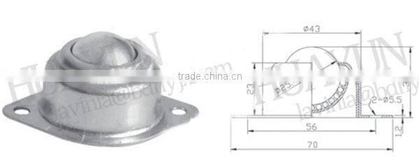 1 Inch Ball Transfer Unit Galvanized Steel Transfer Ball Steel Ball Bearing