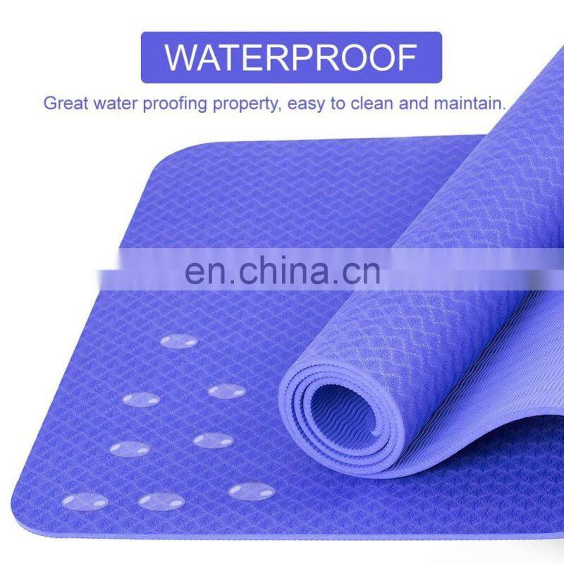 Eco Friendly Non Slip Fitness Exercise Tpe Yoga Mat