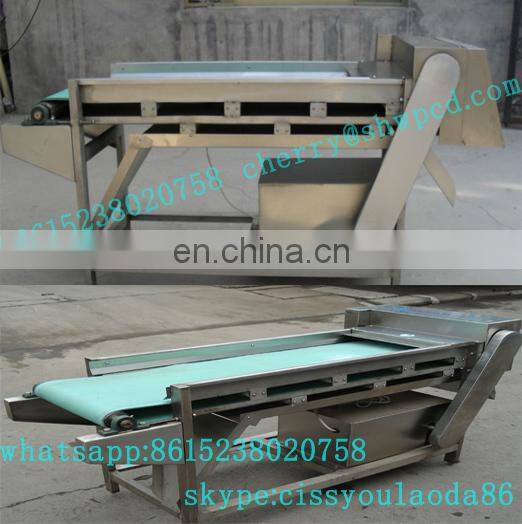 500-700kg/h stainless steel mushroom slicing machine/mushroom cutting machine