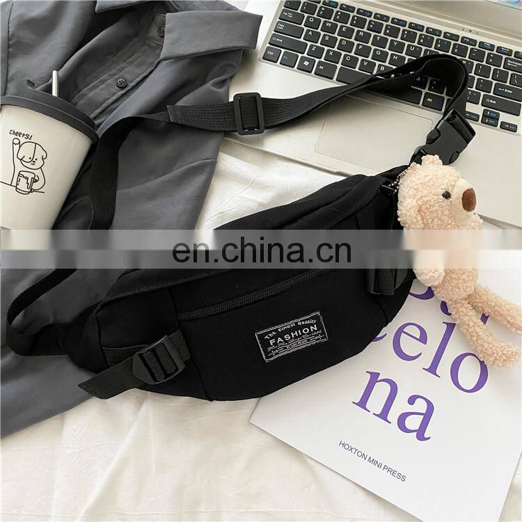 Trendy brand crossbody bag sports wild chest bag hip-hop one-shoulder female student waist bag
