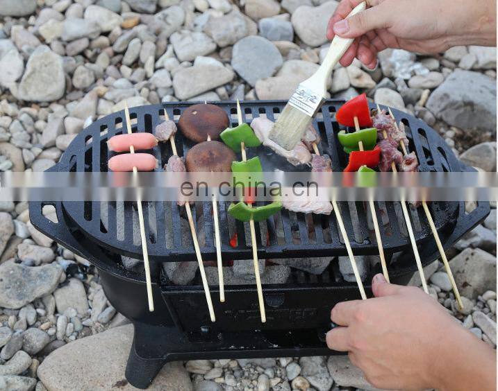 Russian homemade cast iron charcoal bbq grill