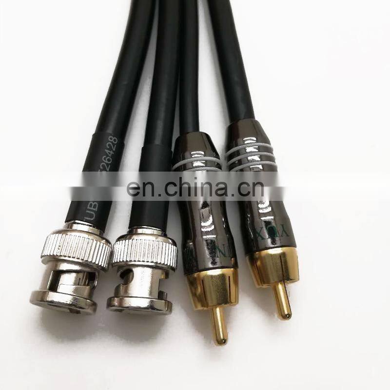 BNC to RCA Video Cable Coaxial Surveillance Cable for CCTV Security Camera, Medical Equipment, Video Camera