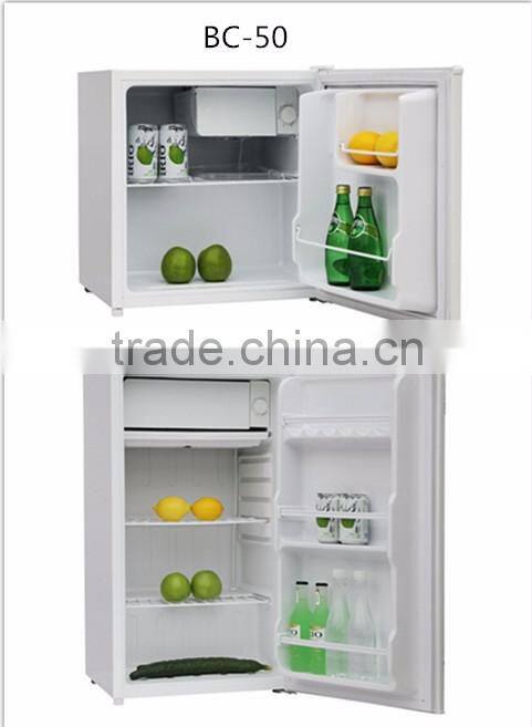 190L double door frost free refrigerator/top freezer fridge
