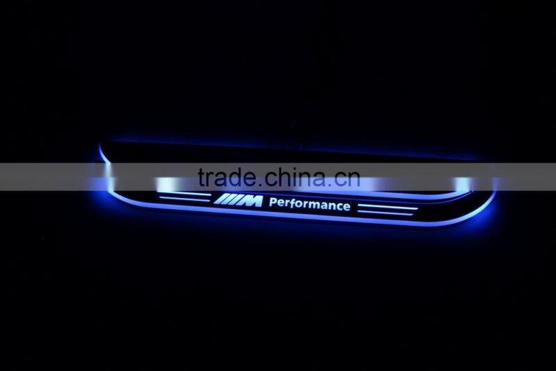 LED flash scuff Sill Plate light for X1 E84 2011~2015 car door sill plate light moving flash car sill plate light