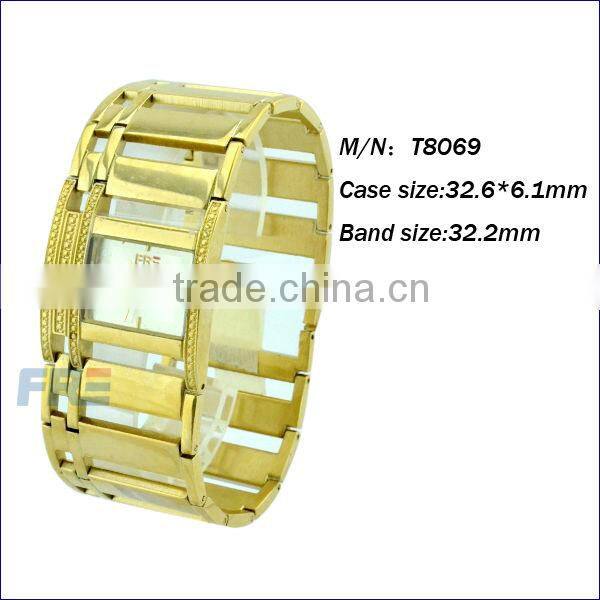 japan mov't stainless steel watch speaking watch brand watch phone (T8069)