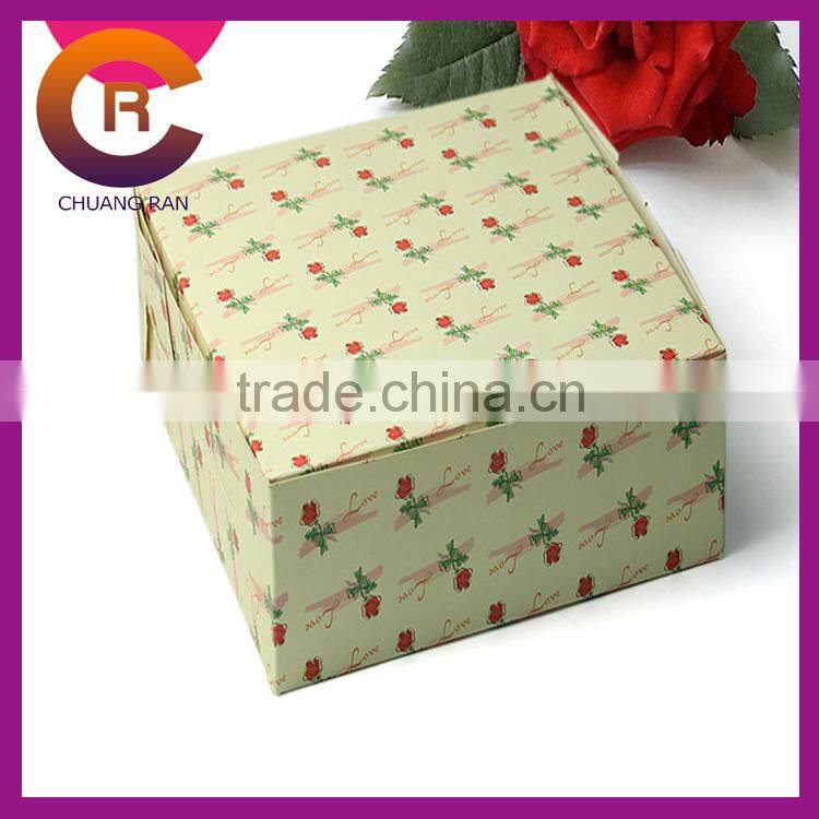 Strong corrugated paper printed custom decorative cake boxes