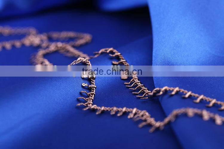 2015 china gold jewellery long fashion chain & coffee gold plated link chain