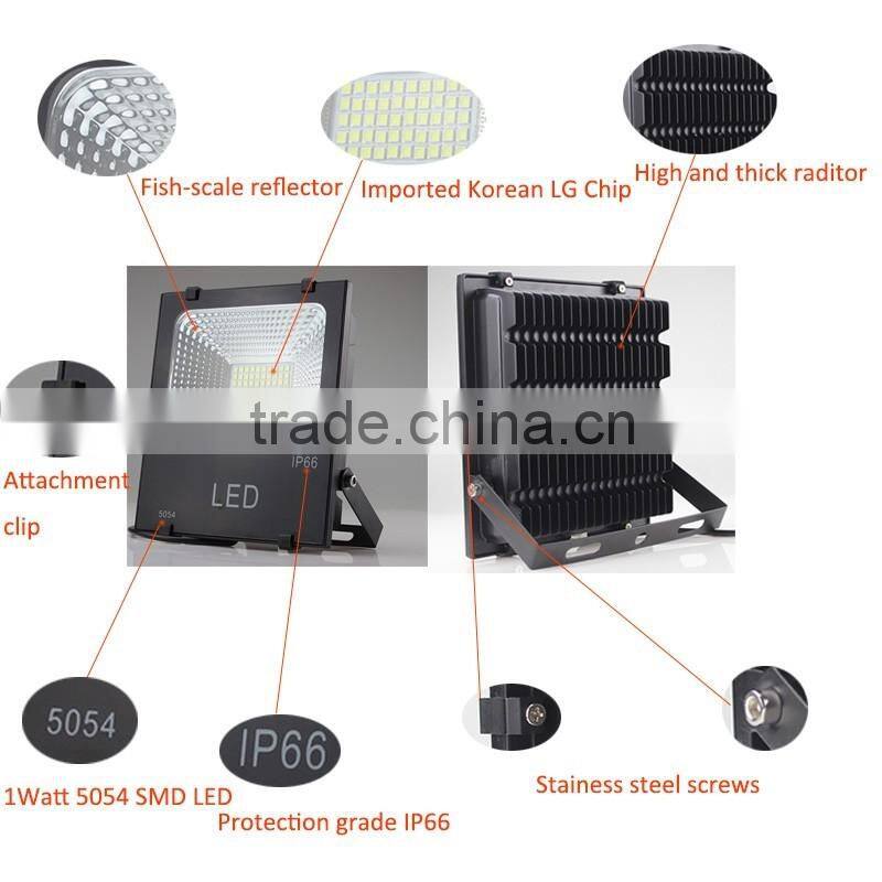 new design 5054 smd LED LG chip nature white tennis court 100w led flood light