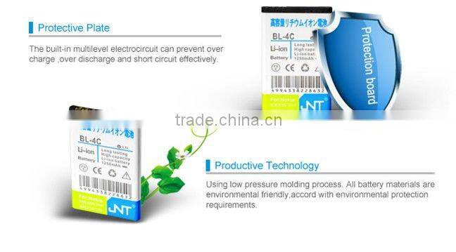 Long lift rechargeable mobile cell phone battery BL-4C for Nokia models