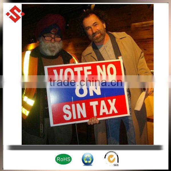 4"*8" Sign board full color print coroplast pp sheet plastic sheet made in china online shoping for USA