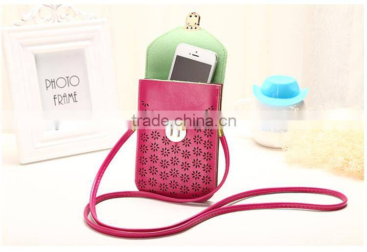 Fashion ladies mini messenger bag wallet mobile phone bag purse