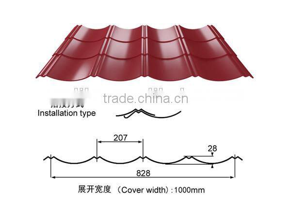 Color Coated Corrugated Metal Roofing Sheet