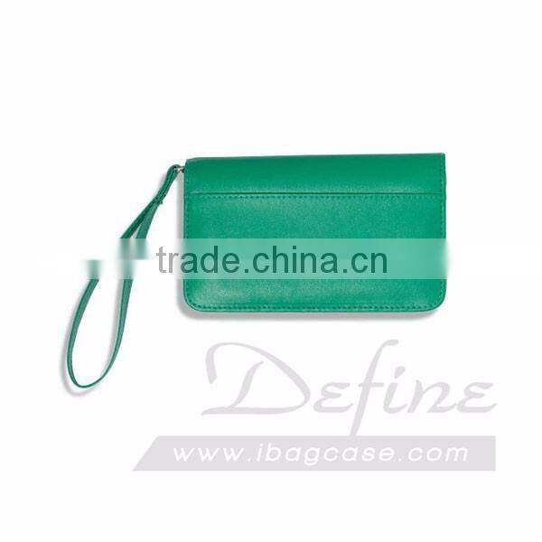 Premium Custom Brand Fashion Black Wristlet Wallet