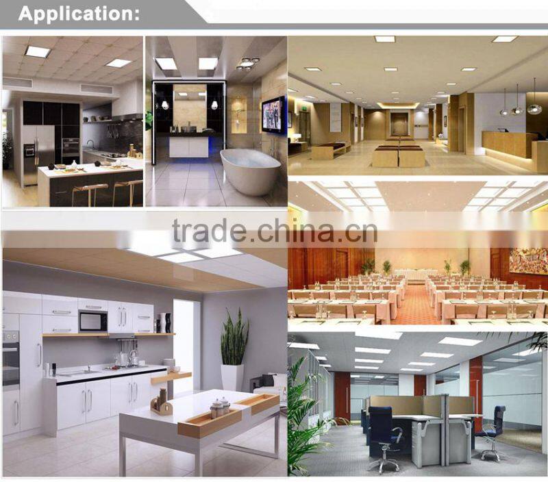Good quality 6w glass ceiling square led panels for indoor use warm white glass panel