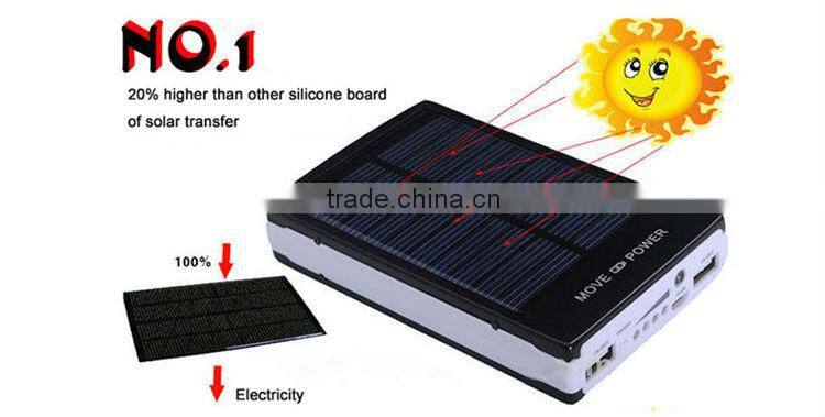 OEM/ODM factory 10000mah solar power bank portable charger extended battery power bank