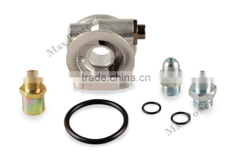 AN8 universal auto thermostat oil cooler sandwich plate oil dapter oil sandwich