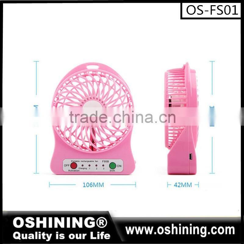 2016 new product usb mini desk fan in bulk