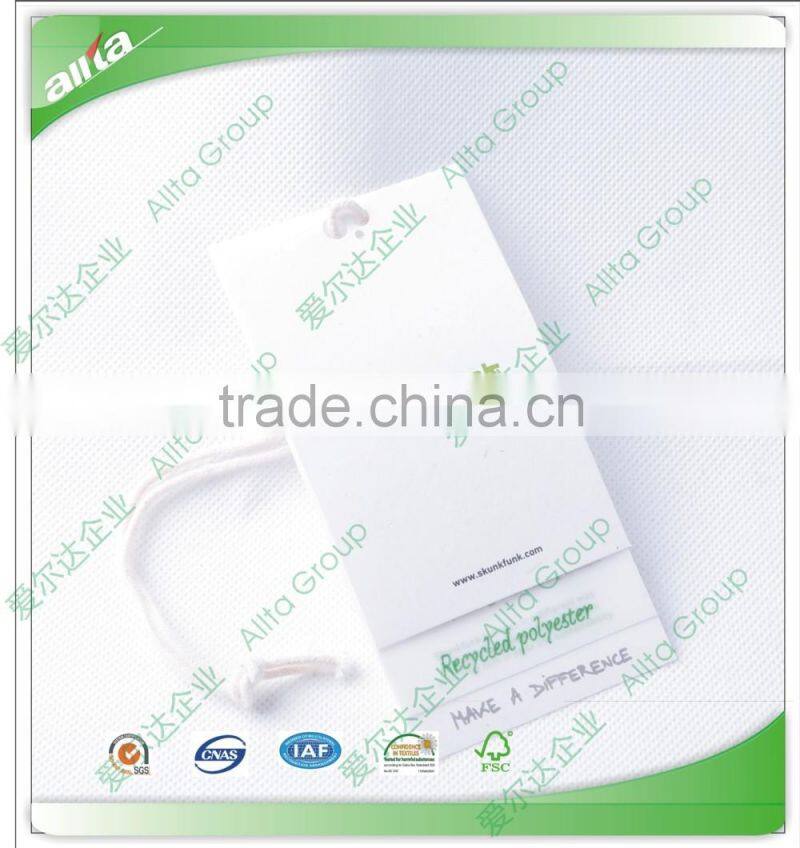 Paper hangtag, hangtag, paper hangtag with string