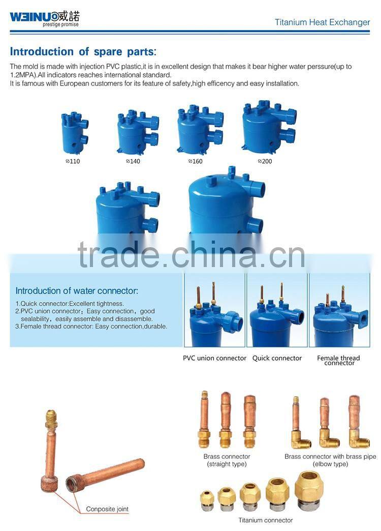 WN-R0.5PKA titanium heat exchanger