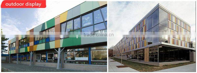 4mm two sides with colors broken core PE aluminum composite panel partitional and door panel
