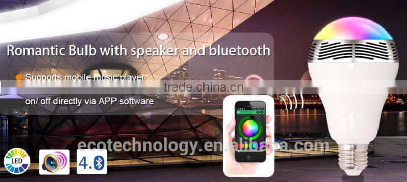 BL05 Bluetooth Control Music Audio Speaker LED Color Bulb lamp