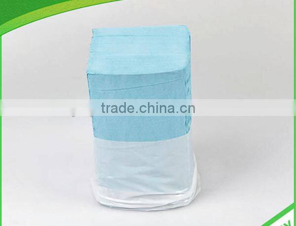 Blue single fold hand paper towel