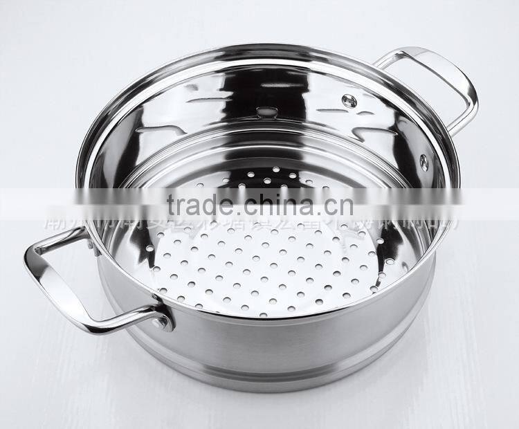 stainless steel kitchenware and cookware food display steamer utensil set