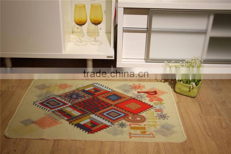 Wholesale price polyester anti slip floor mat