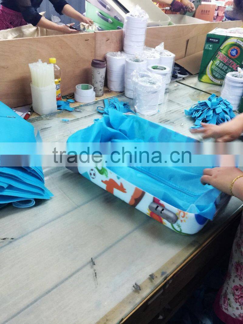 big brand high quality pc material suitcase luggage trolley case with printing film cover