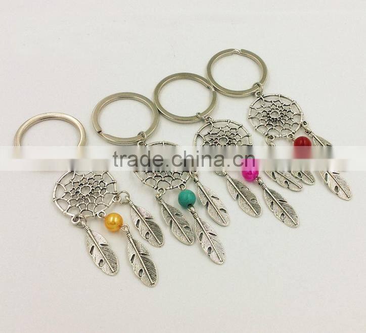 Personalized Engraved Monogram Stainless Steel Tassel Keychain