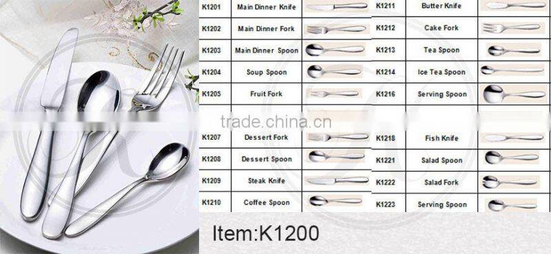 Yellow gold cutlery,dubai tableware,gold plated dinner set