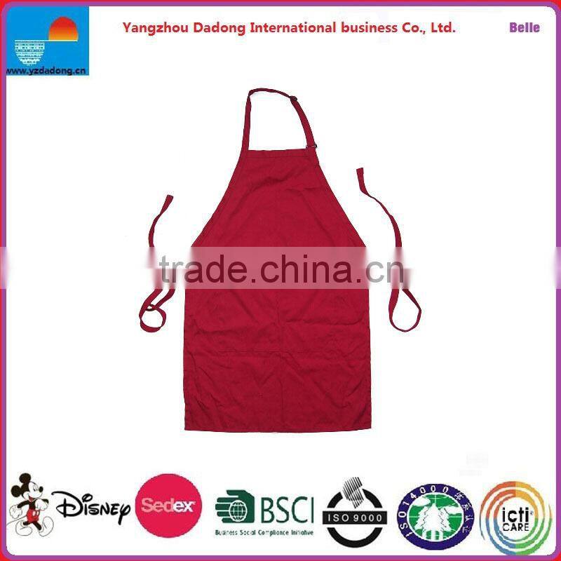 APRON,Cheap and Fine New Type Red Cooking Apron ,Red Cooking Apron