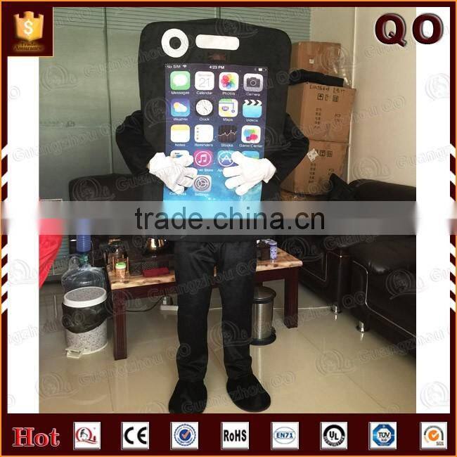 Best price outdoor advertising walking lovely mobile phone mascot costume