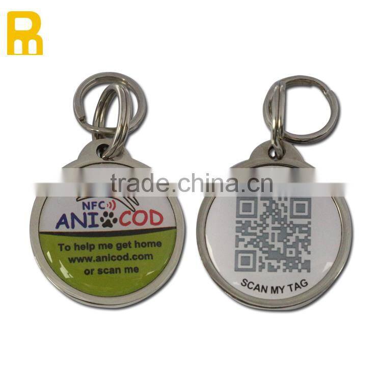 Anti-metal Tag Round 25mm 30mm nfc dog pet tags