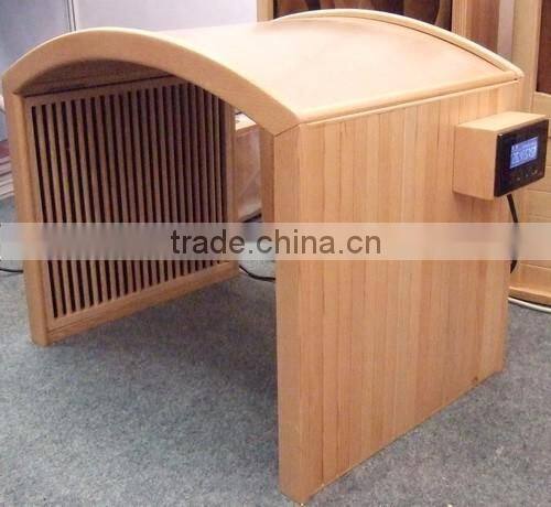 Solid wooden mini portable/foldable far infrared sauna dome