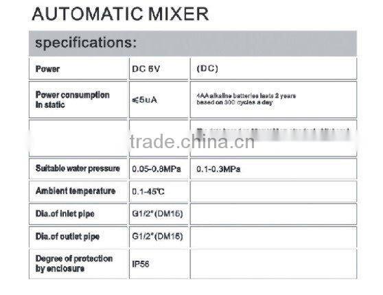 Solid Brass High Self-Controled Water Tap,Automatic Basin Faucet QH0105A