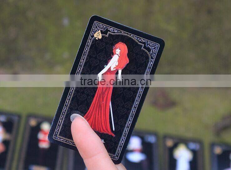 Customized Screen Printing playing cards UV Resistant printing oracle cards Waterproof Paper Playing Cards ---DH20587