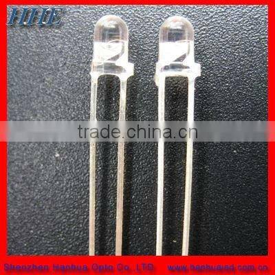 3mm round white led diode 6500k 3 years guaranty