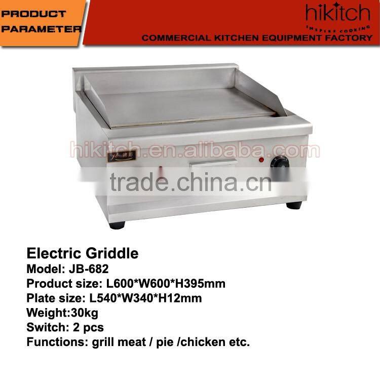 Stainless Steel Counter Top Electric Griddle