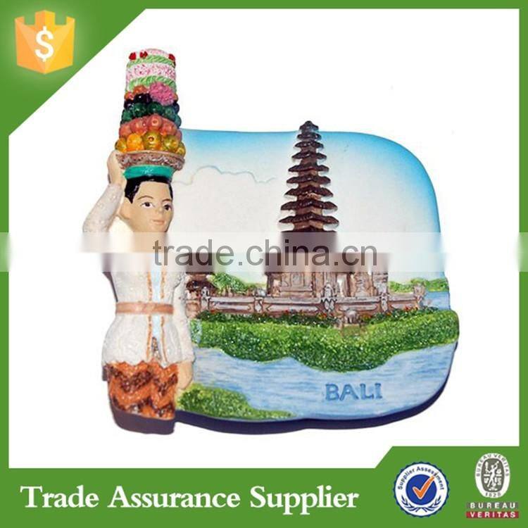 OEM Acceptable Cities Design 3D Fridge Magnet Polyresin