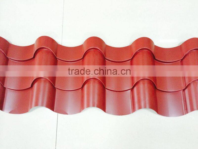 High quality color coated corrugated steel tile for roof and wall