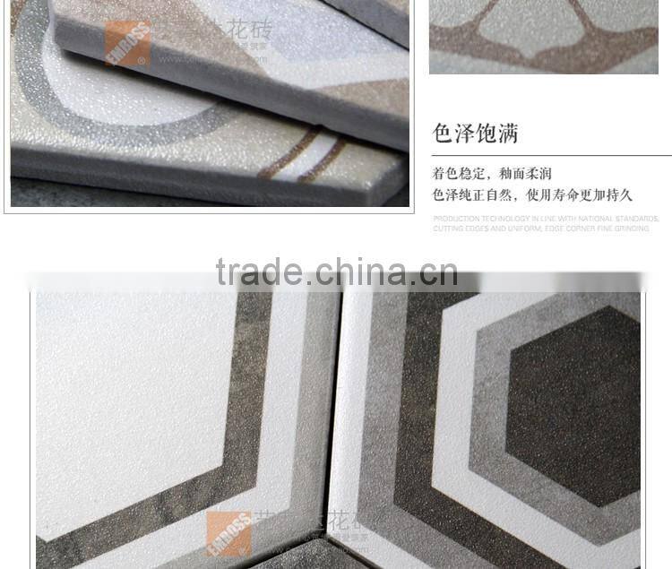 Factory direct sale 100*200*175mm hexagon mosaic floor tile irregular pattern tile